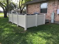 3 foot tall solid vinyl privacy fence