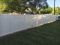 6 foot tall solid vinyl privacy fence