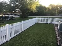 4 foot tall open picket vinyl fence