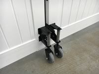wheel helpers for vinyl gate