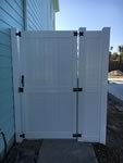 8 foot tall solid vinyl privacy gate