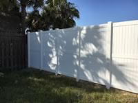 8 foot tall solid vinyl privacy fence