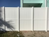 8 foot tall solid vinyl privacy fence