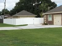 6 foot tall solid vinyl privacy fence